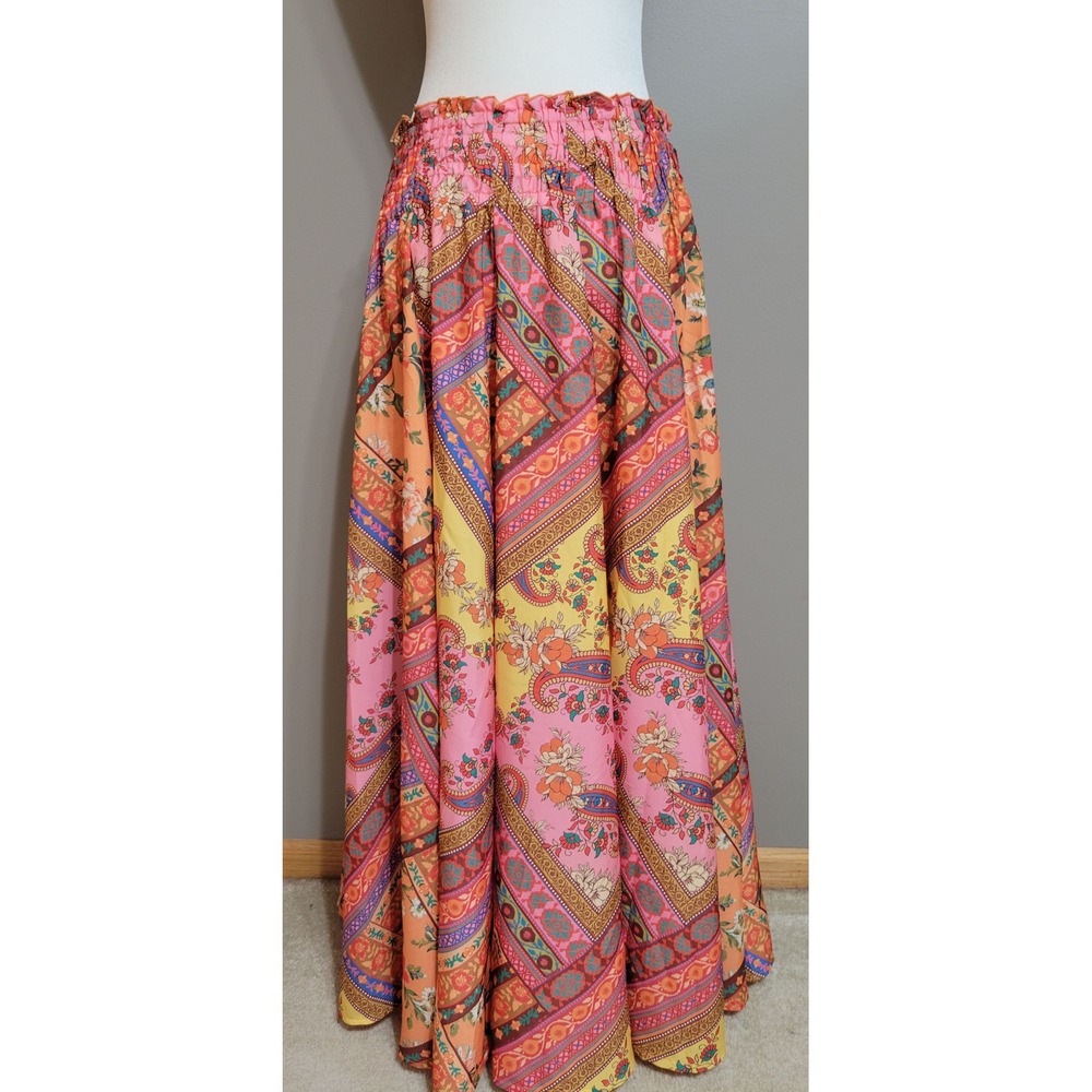 Calypso St Barth Boho Maxi Skirt - Picture 2 of 6